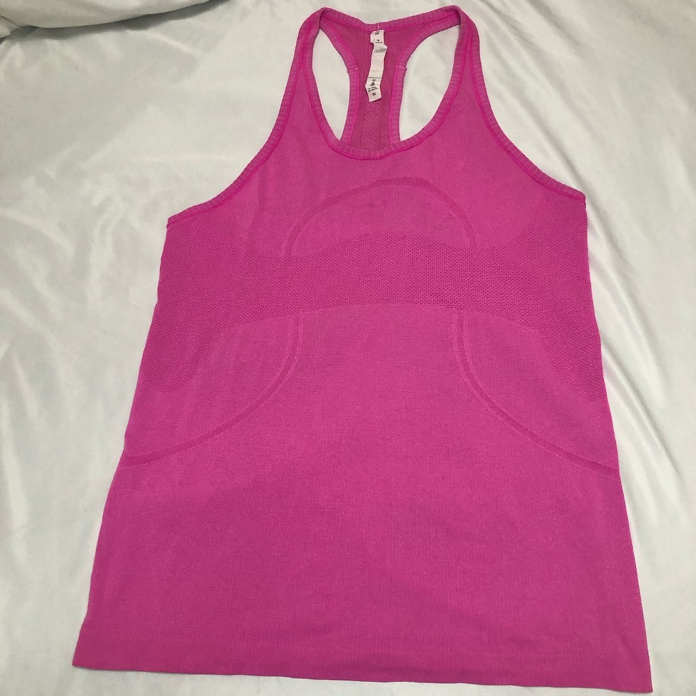 Lululemon - Run swiftly tank, size 10 pink